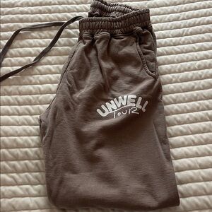 Brown Joggers with White Print